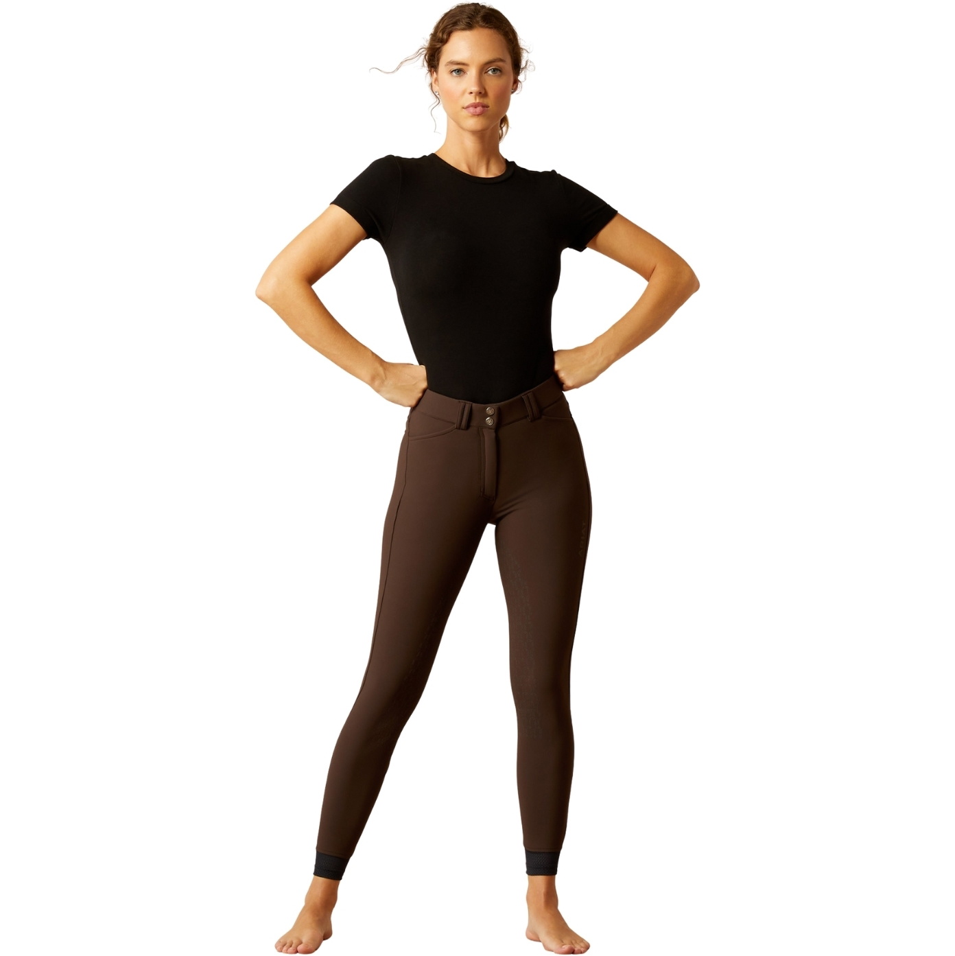 Ariat Womens Tri Factor Vivacity Half Grip Breech 10052982 - Mole